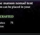 Maroon Nomad Tent