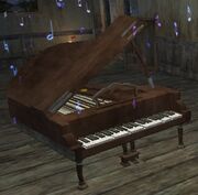 A repaired piano (Visible)