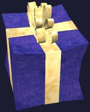 Large purple present (Visible)