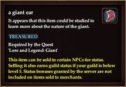 A giant ear