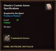 Ninoin's Custom Arrow Specifications