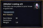Abbatoir's seeing orb
