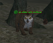 An elder ash owlbear