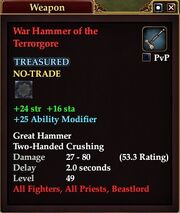 War Hammer of the Terrorgore