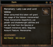 Mercenary- Lady Liae and Lord Valkiss