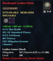 Deadwood Leather Helm