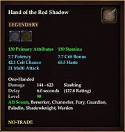 Hand of the Red Shadow