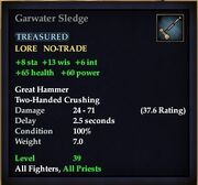 Garwater Sledge