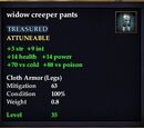 Widow creeper pants