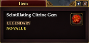 Scintillating Citrine Gem