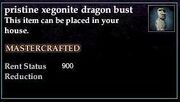 Xegonite Dragon Bust
