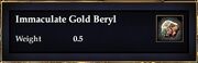 Immaculate Gold Beryl