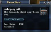 Mahogany crib
