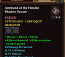 Armband of the Hendin Shadow Savant