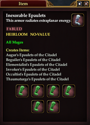 Inexorable Epaulets