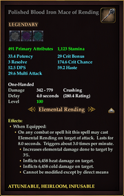 Polished Bloodiron Mace of Rending