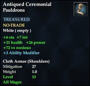 Antiqued Ceremonial Pauldrons