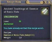 Ancient Teachings of- Essence of Sonic Fists