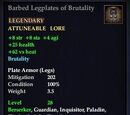 Barbed Legplates of Brutality