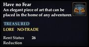 Have no Fear