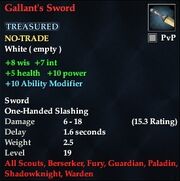 Gallant's Sword