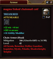 Magma linked chainmail coif