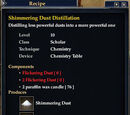 Shimmering Dust Distillation