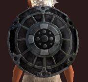 Bubinga Round Shield (Equipped)