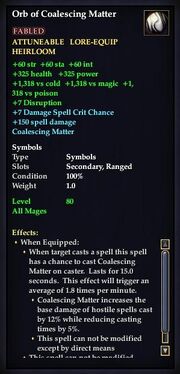 Orb of Coalescing Matter