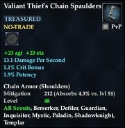 Valiant Thief's Chain Spaulders