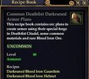 Common Deathfist Darkruned Armor Plans