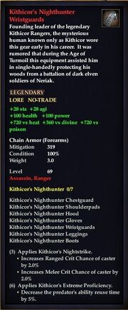 Kithicor's Nighthunter Wristguards