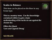 Scales in Balance