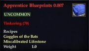 Apprentice Blueprints 0.007