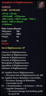 Gauntlets of Righteousness