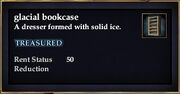 Glacial bookcase
