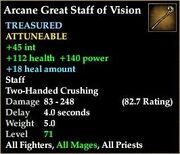 Arcane Great Staff of Vision