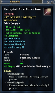 Corrupted Orb of Stilled Lava