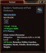 Raider's Vambraces of Pure Darkness
