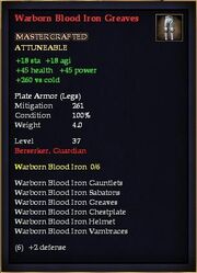 Warborn Blood Iron Greaves