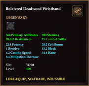 Bolstered Deadwood Wristband