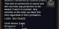Seafury ceremonial leather pants