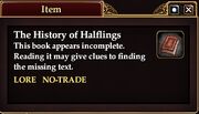 The History of Halflings (Quest Starter)