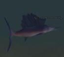 A barbed swordfish