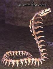 An animated cobra