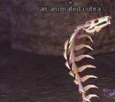 An animated cobra