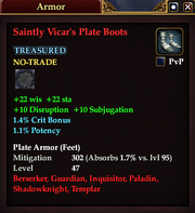Saintly Vicar's Plate Boots