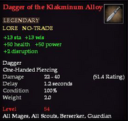 Dagger of the Klakminum Alloy