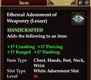 Ethereal Adornment of Weaponry (Lesser)