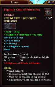 Pugilist's Cesti of Primal Fear